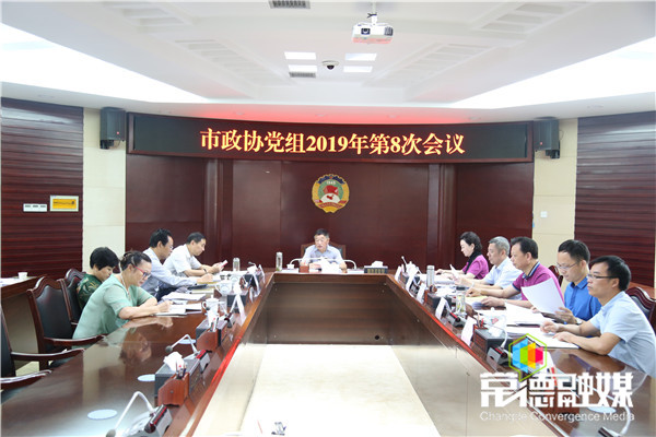 市政协召开2019年第8次党组会议