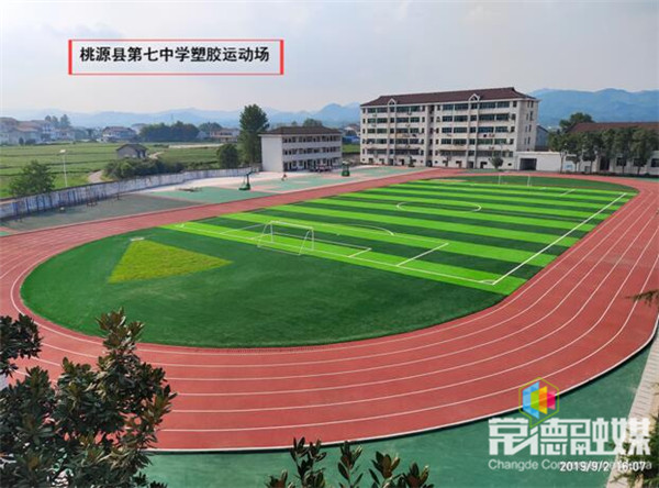 桃源县第七中学塑胶运动场.安乡县芦林铺中学运动场.